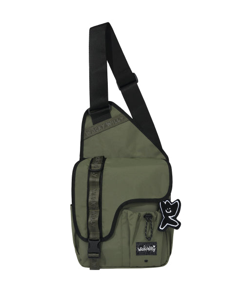 Corduroy Webbing Body Bag Khaki