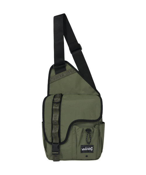Corduroy Webbing Body Bag Khaki