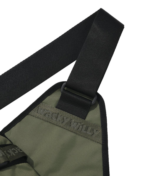Corduroy Webbing Body Bag Khaki