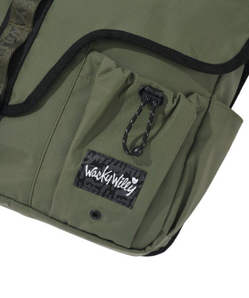 Corduroy Webbing Body Bag Khaki