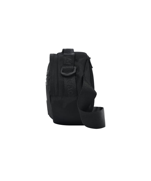 Corduroy webbing sling bag black