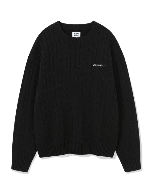 Basic Cable Organization Pullover Black