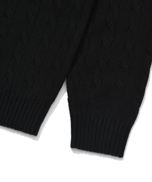Basic Cable Organization Pullover Black