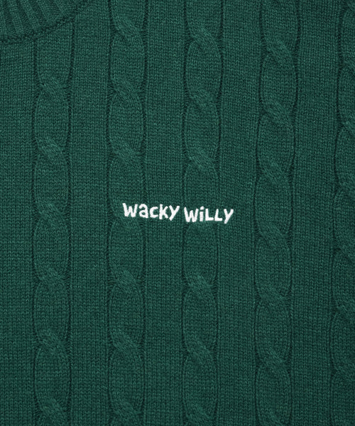Basic Cable Organization Pullover Green