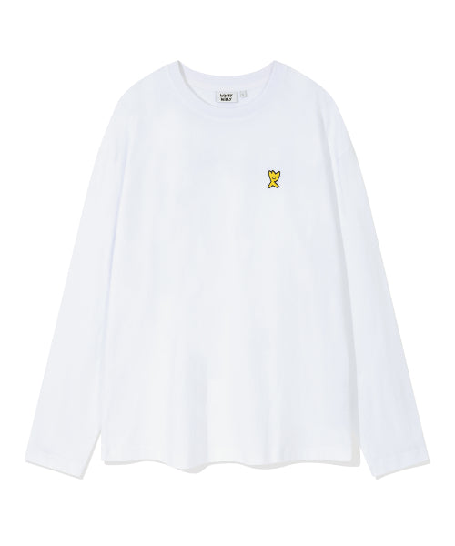 Basic Type Long Sleeve White