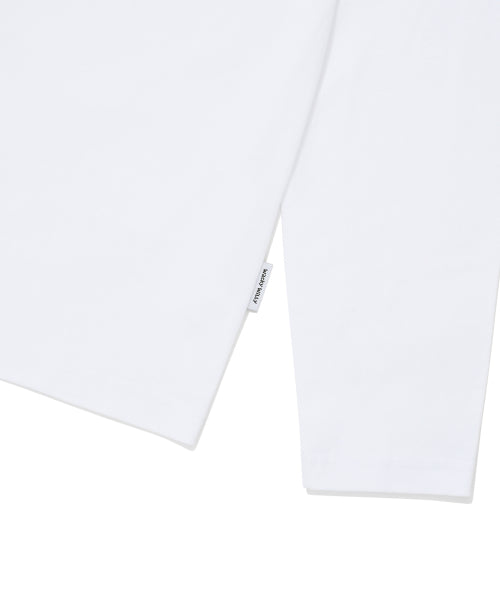 Basic Type Long Sleeve White
