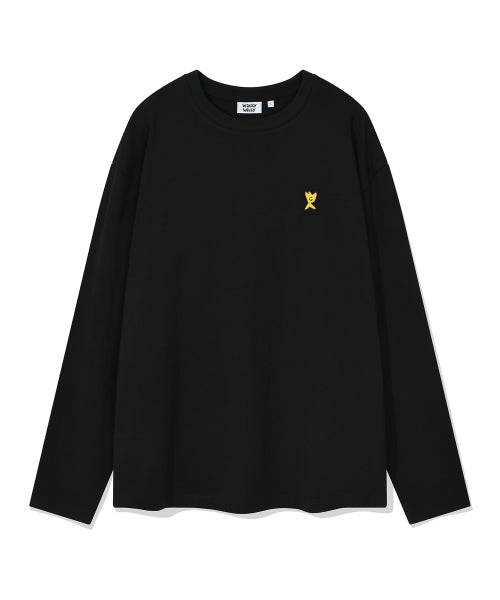 Basic Type Long-Sleeved Black