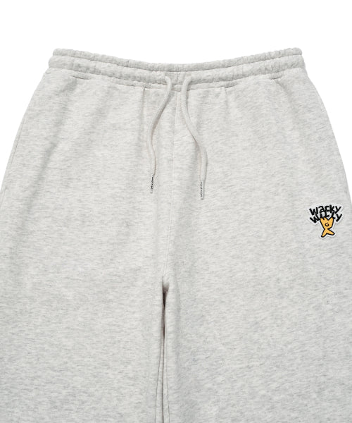 Basic sweater jogger pants light gray