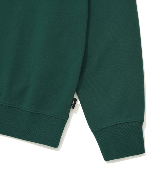 Basic logo and pen sweatshirt green