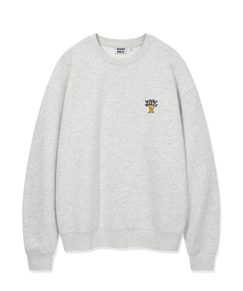 Basic logo Wappen sweatshirt light gray