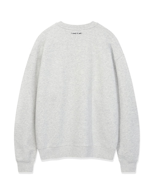 Basic logo Wappen sweatshirt light gray