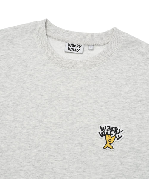 Basic logo Wappen sweatshirt light gray