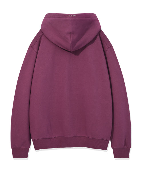 Basic Logo Wappen Hooded Burgundy