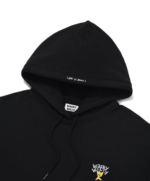Basic Logo Wappen Hood Black