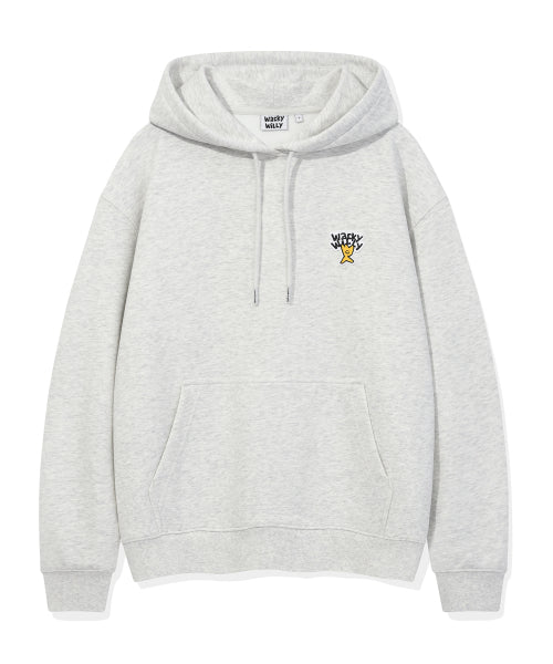 Basic Logo Wappen Hood Light Gray