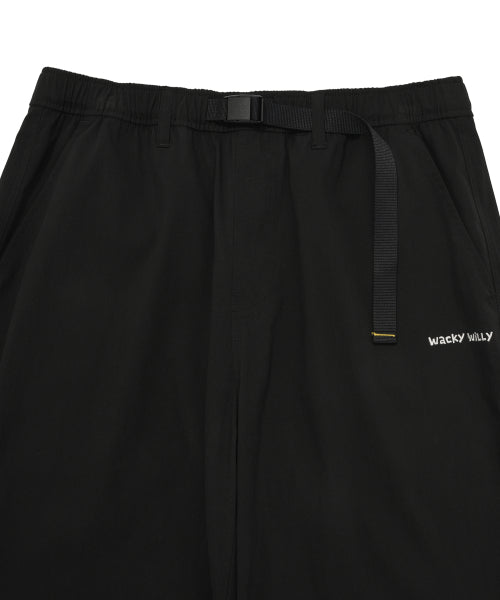Cotton Parasuit Pants Black