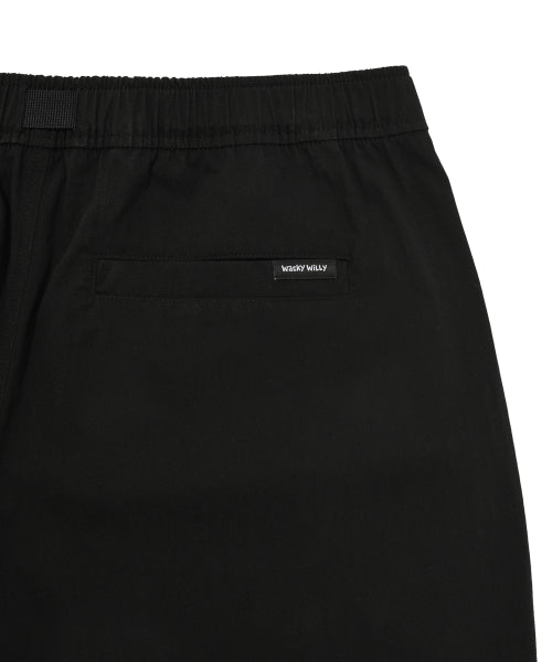 Cotton Parasuit Pants Black