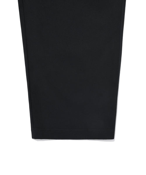 Webbing Belt Cotton Pants Black