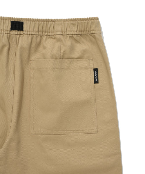 Webbing Belt Cotton Pants Beige