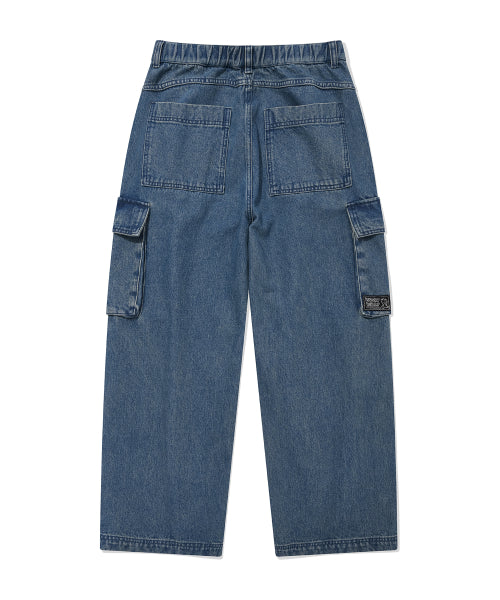 cargo denim pants blue