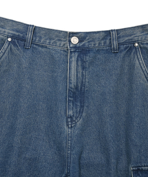 cargo denim pants blue