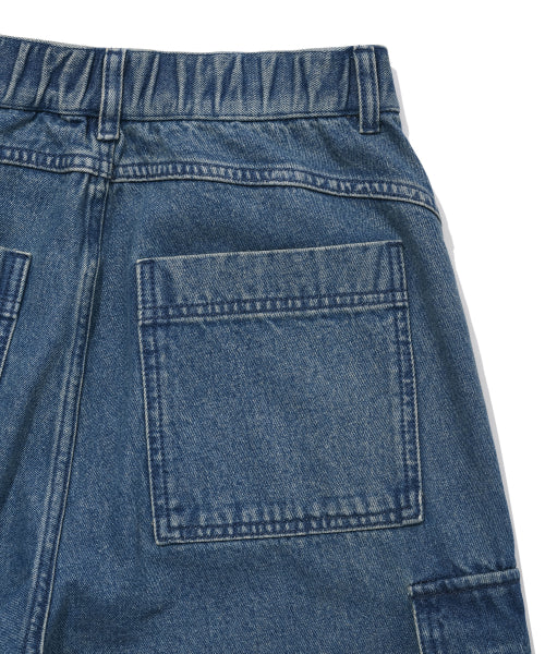 cargo denim pants blue
