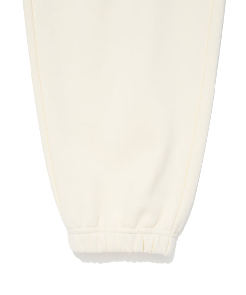 typo graphic sweatpants cream