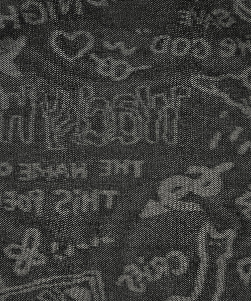 Graffiti Jacquard Pullover Black