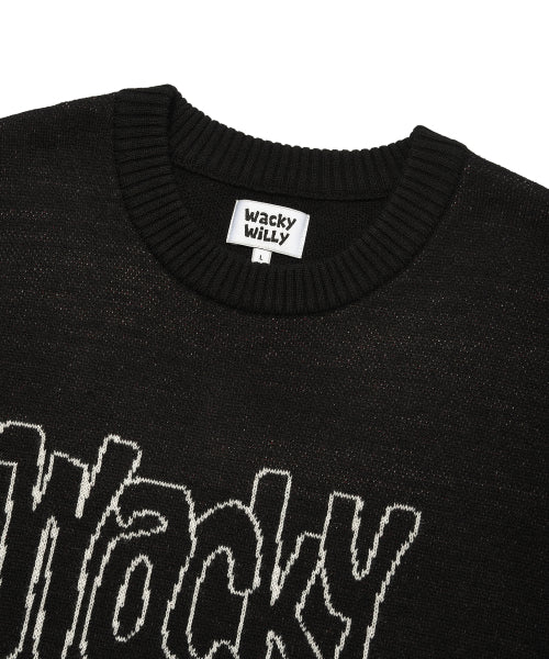 typo pull-over sweater black