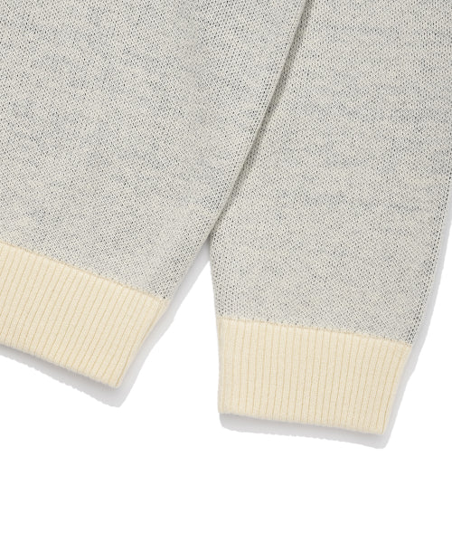 Lettering Pullover Sweater Ivory