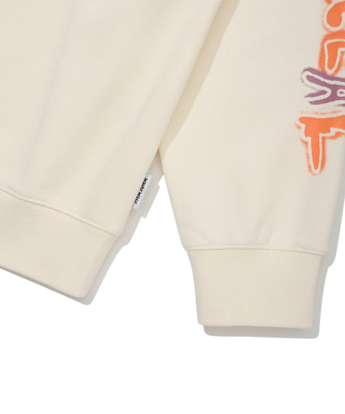 Graffiti sweatshirt cream