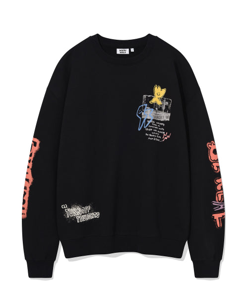 Graffiti sweatshirt black