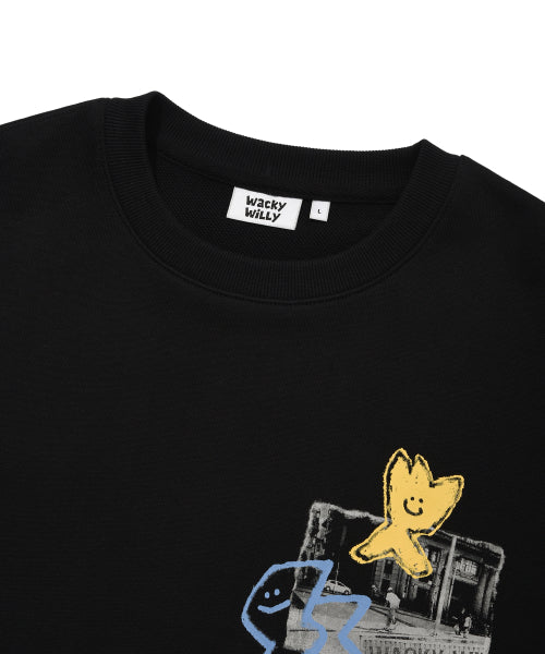 Graffiti sweatshirt black