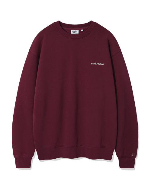 Signature logo sweatshirt burgundy