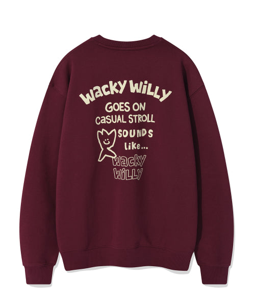 Signature logo sweatshirt burgundy
