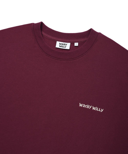 Signature logo sweatshirt burgundy