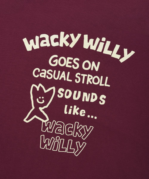 Signature logo sweatshirt burgundy