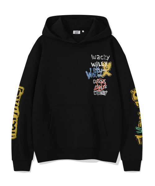 Spray graphic hood black