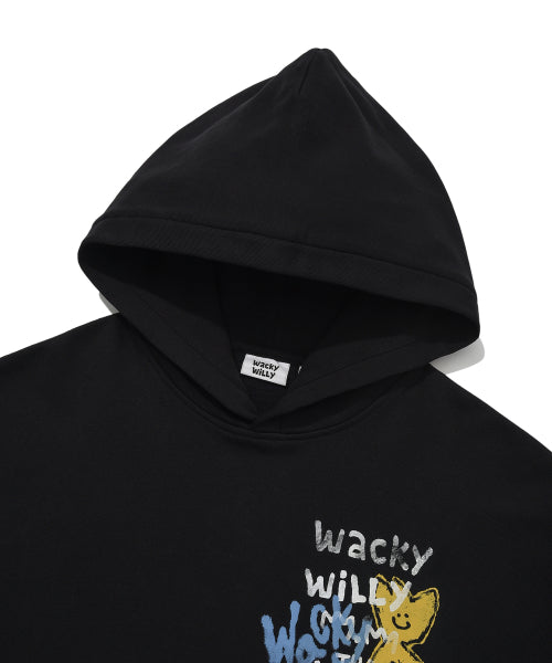 Spray graphic hood black