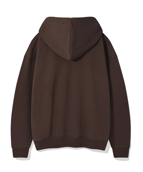 Graffiti Graphic Hooded Brown