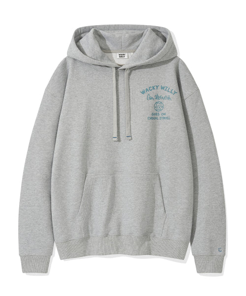 Lettering Heavy Zuri Hood Gray