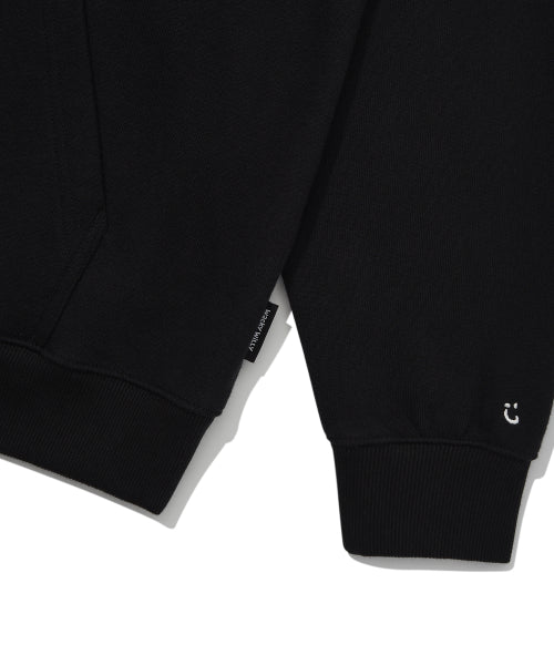 Lettering Heavy Zuri Hood Black