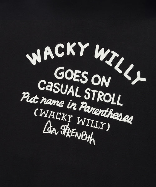 Lettering Heavy Zuri Hood Black