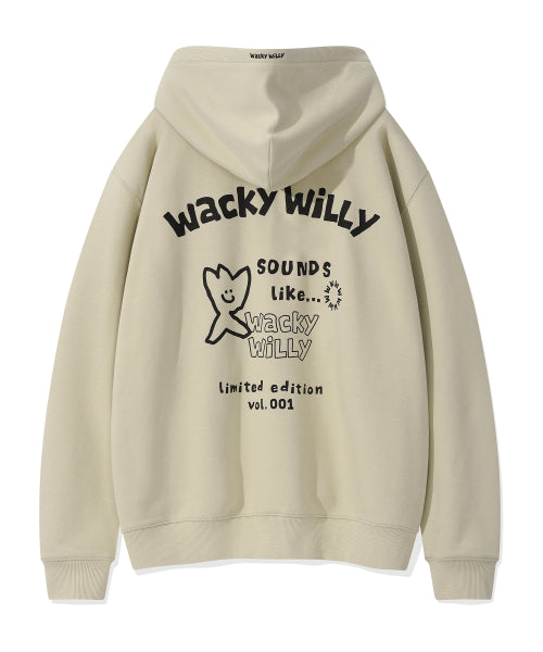 Logo typo graphic hood khaki