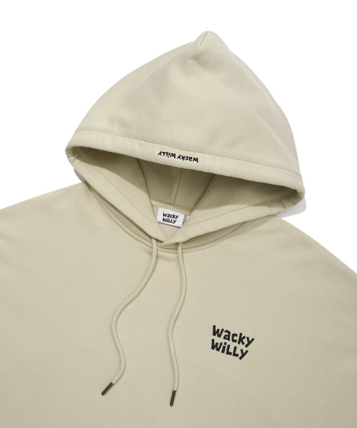 Logo typo graphic hood khaki