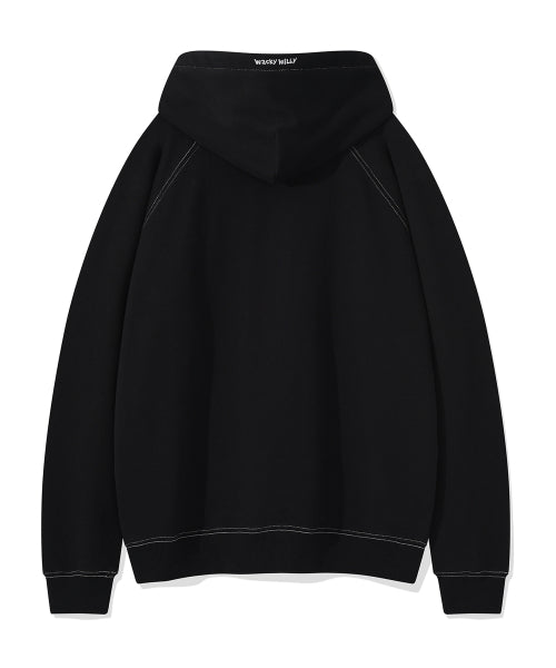 Reglan Stitch Hooded Black