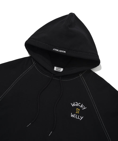 Reglan Stitch Hooded Black