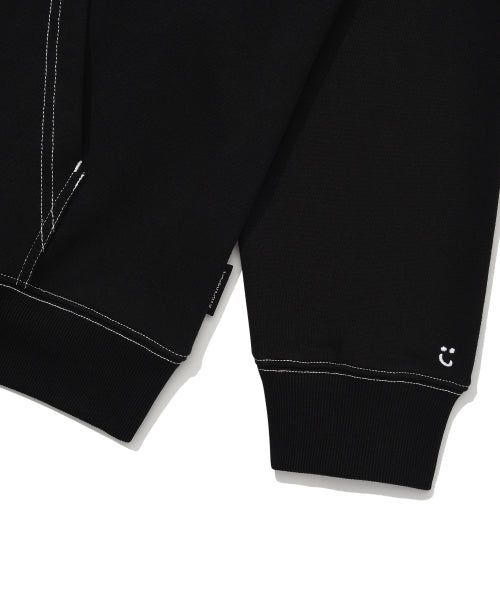Reglan Stitch Hooded Black