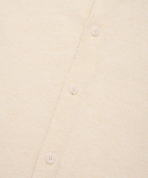round neck cardigan cream
