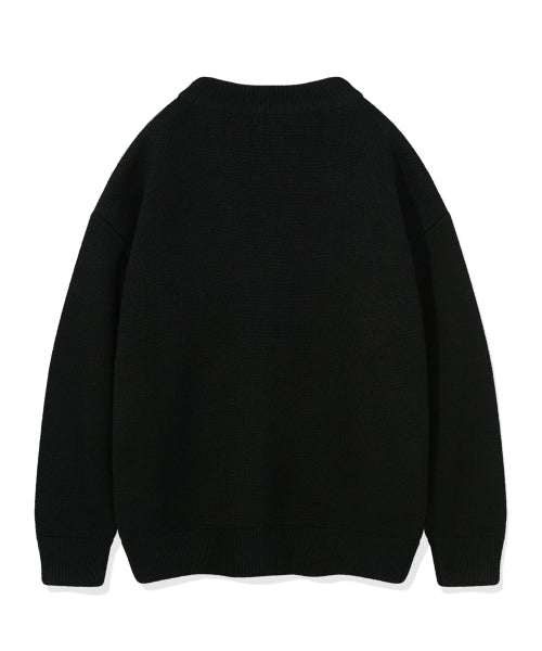 Basic V-neck cardigan black